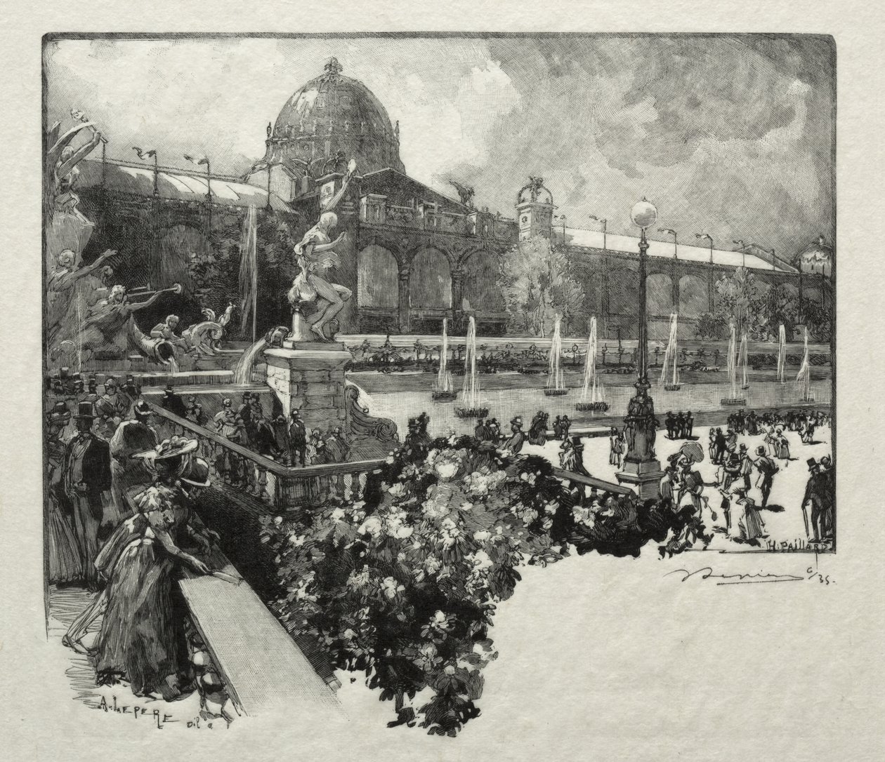 El Palacio de las Artes Liberales, exterior de Auguste Louis Lepère