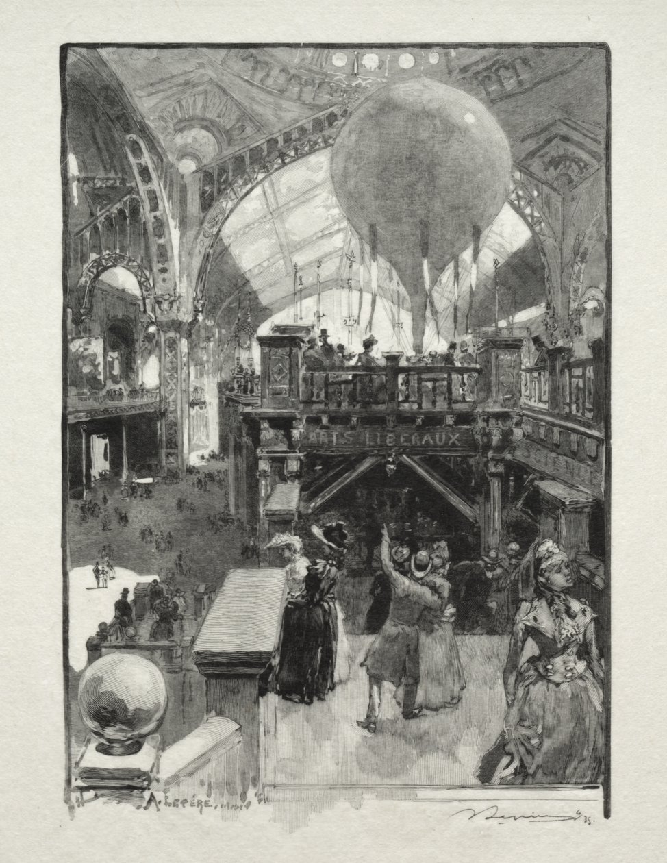 El Palacio de las Artes Liberales, Interior de Auguste Louis Lepère