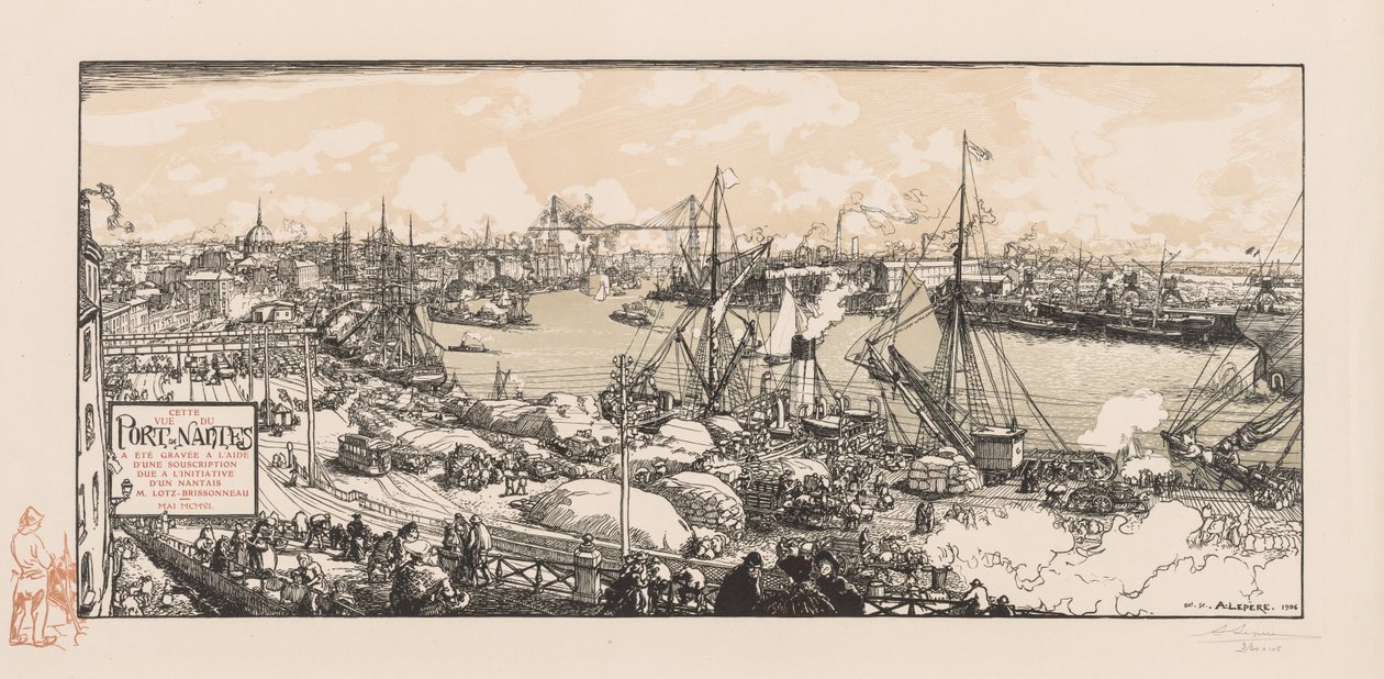 El puerto de Nantes de Auguste Louis Lepère