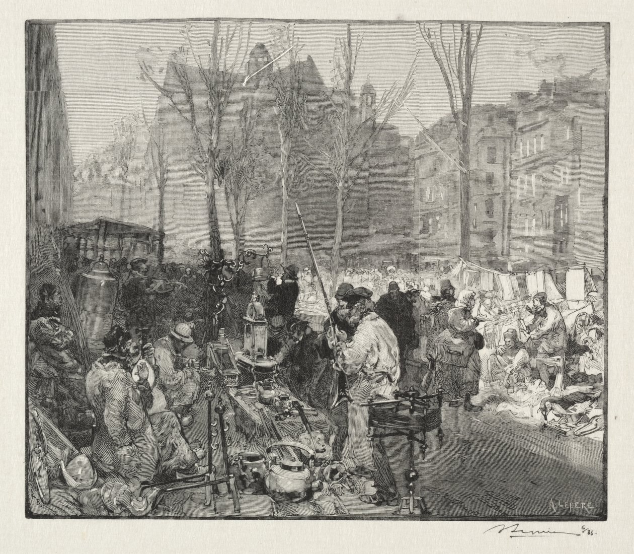 Mercado de chatarra de Auguste Louis Lepère