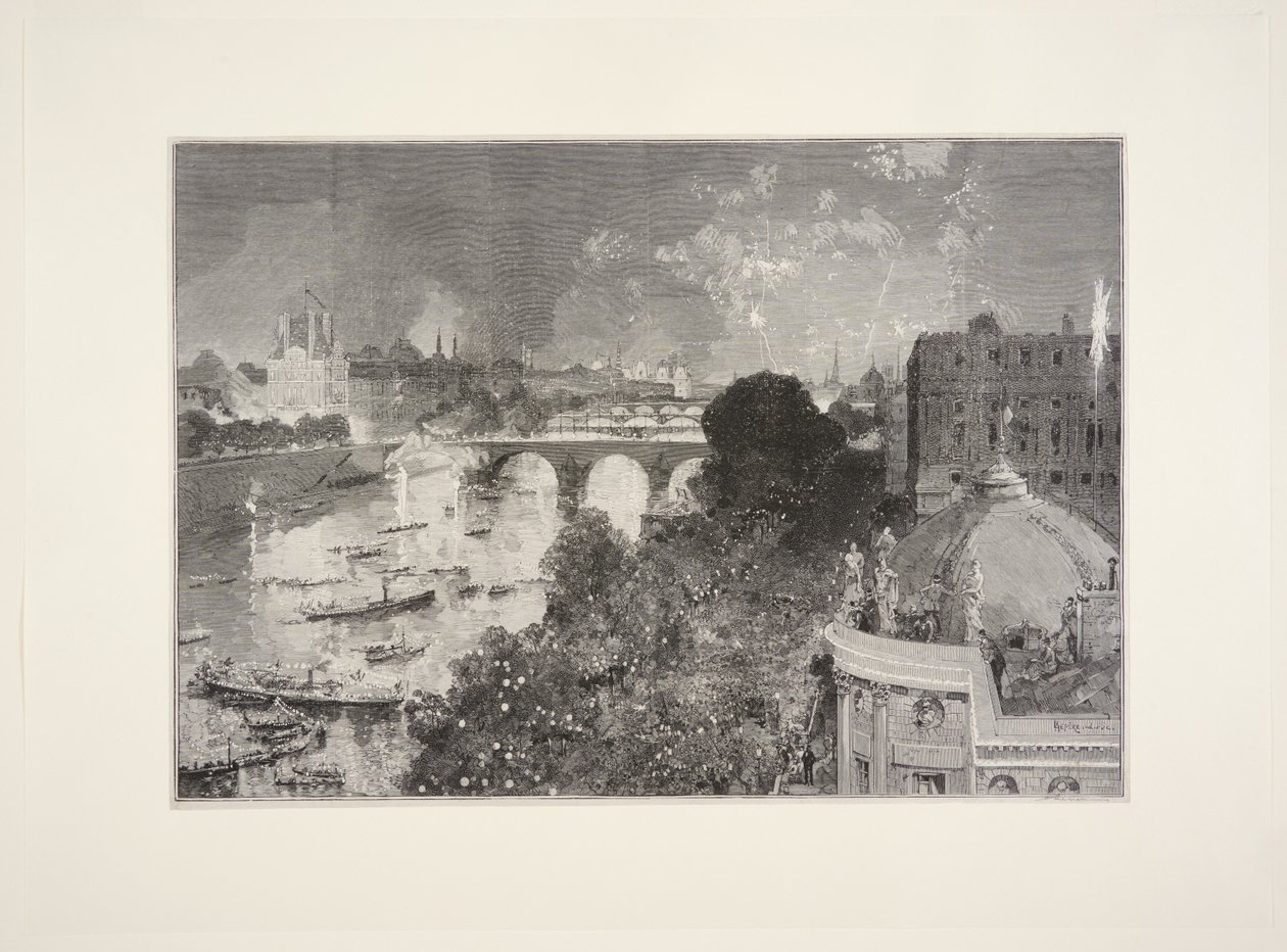 Fiesta náutica en el Sena, 14 de julio de Auguste Louis Lepère