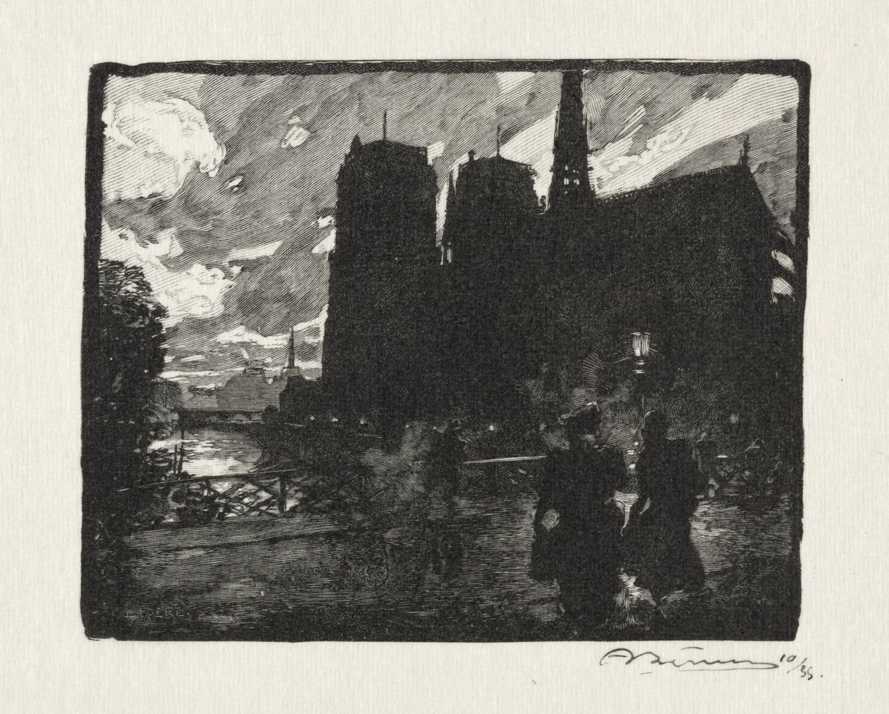 Notre Dame, Le Soir de Auguste Louis Lepère