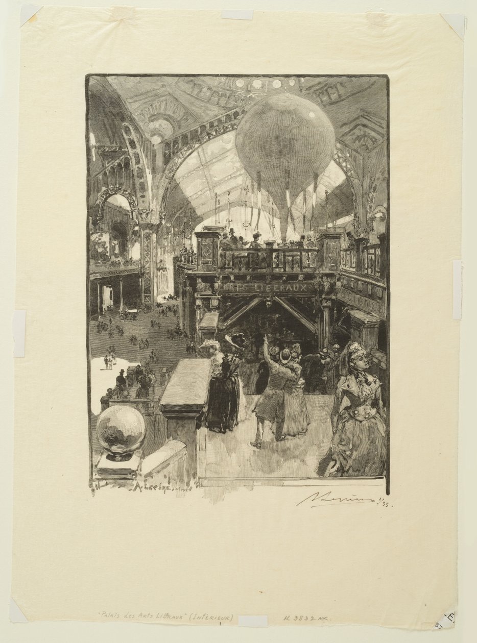Palacio de las artes liberales: interior de Auguste Louis Lepère