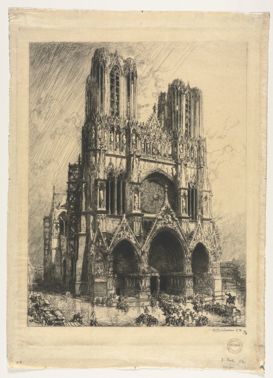 Catedral de Reims de Auguste Louis Lepère