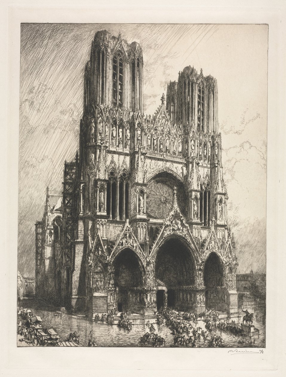 Catedral de Reims de Auguste Louis Lepère