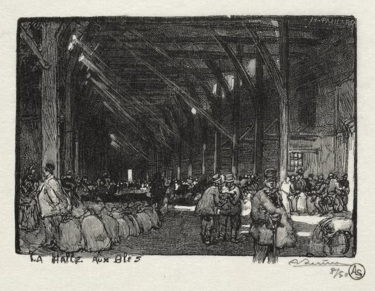 Rouen Ilustrado: La Halle aux Blés de Auguste Louis Lepère