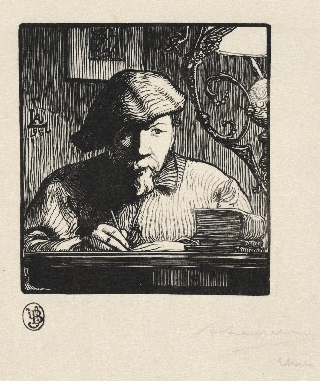 Autorretrato de Auguste Louis Lepère