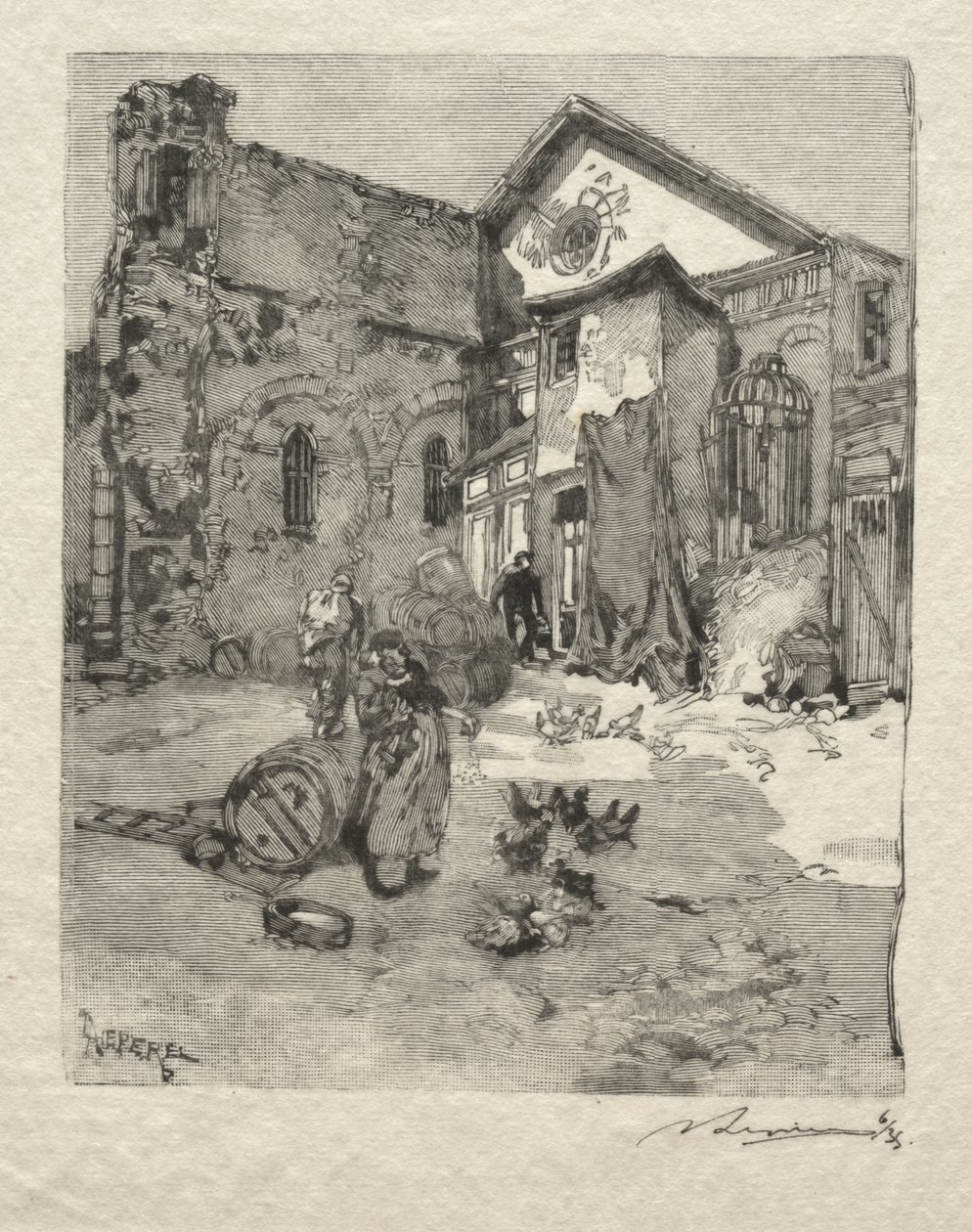 St. Julien le Pauvre: El Portal de Auguste Louis Lepère
