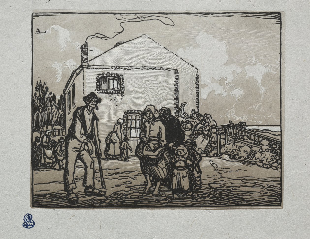 Los Mendigos en la Última Casa de Auguste Louis Lepère
