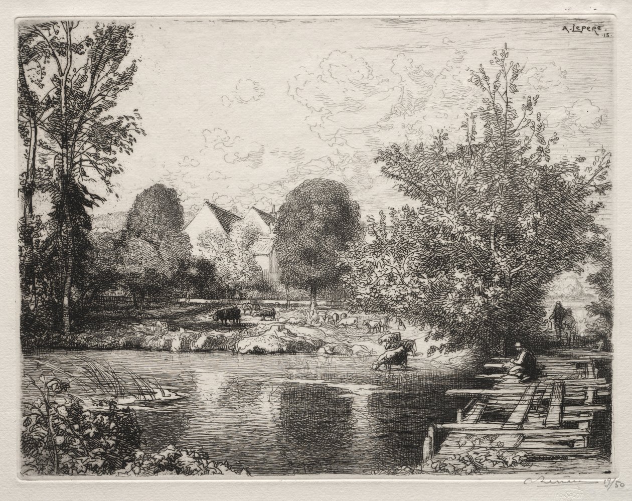El viejo puente peatonal de Auguste Louis Lepère