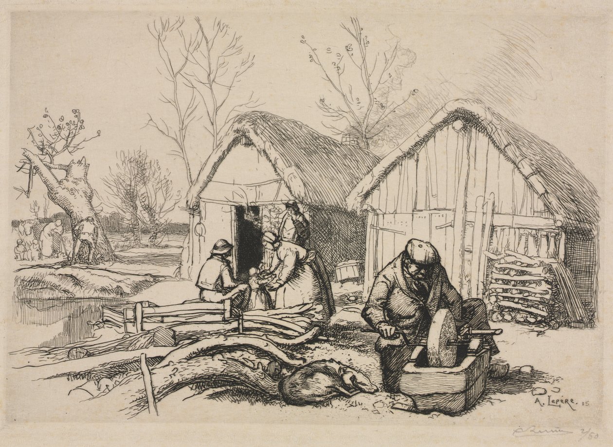 La casa del leñador (Vendée) de Auguste Louis Lepère
