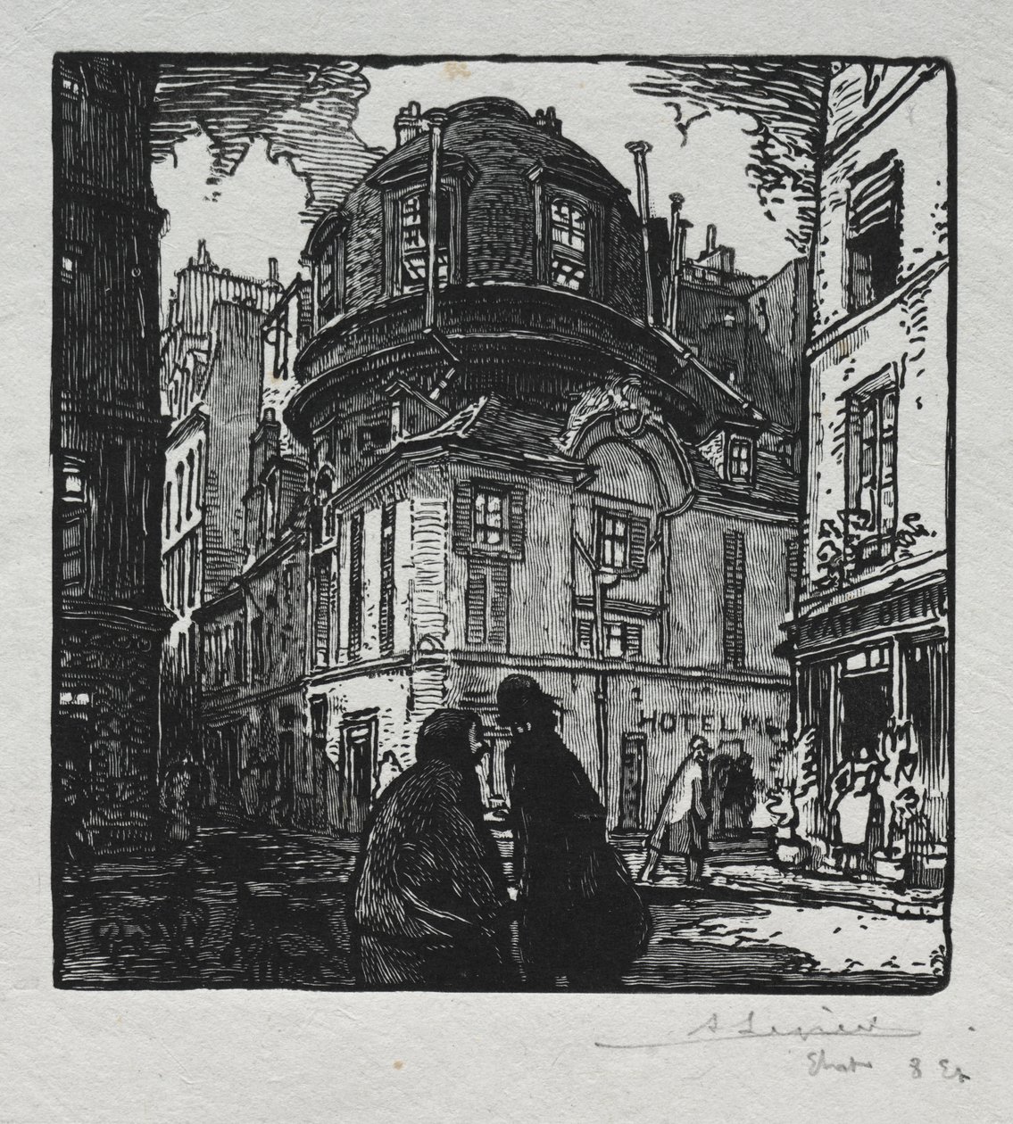 Vista del Hotel Colbert de Auguste Louis Lepère