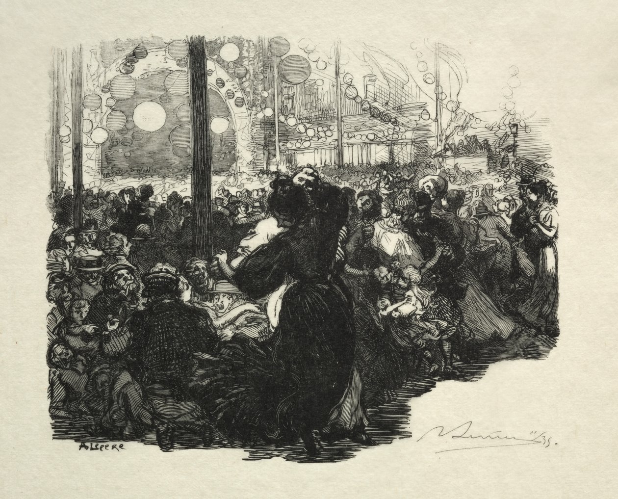 14 de julio, Rue de Belleville, 10 horas de Auguste Louis Lepère