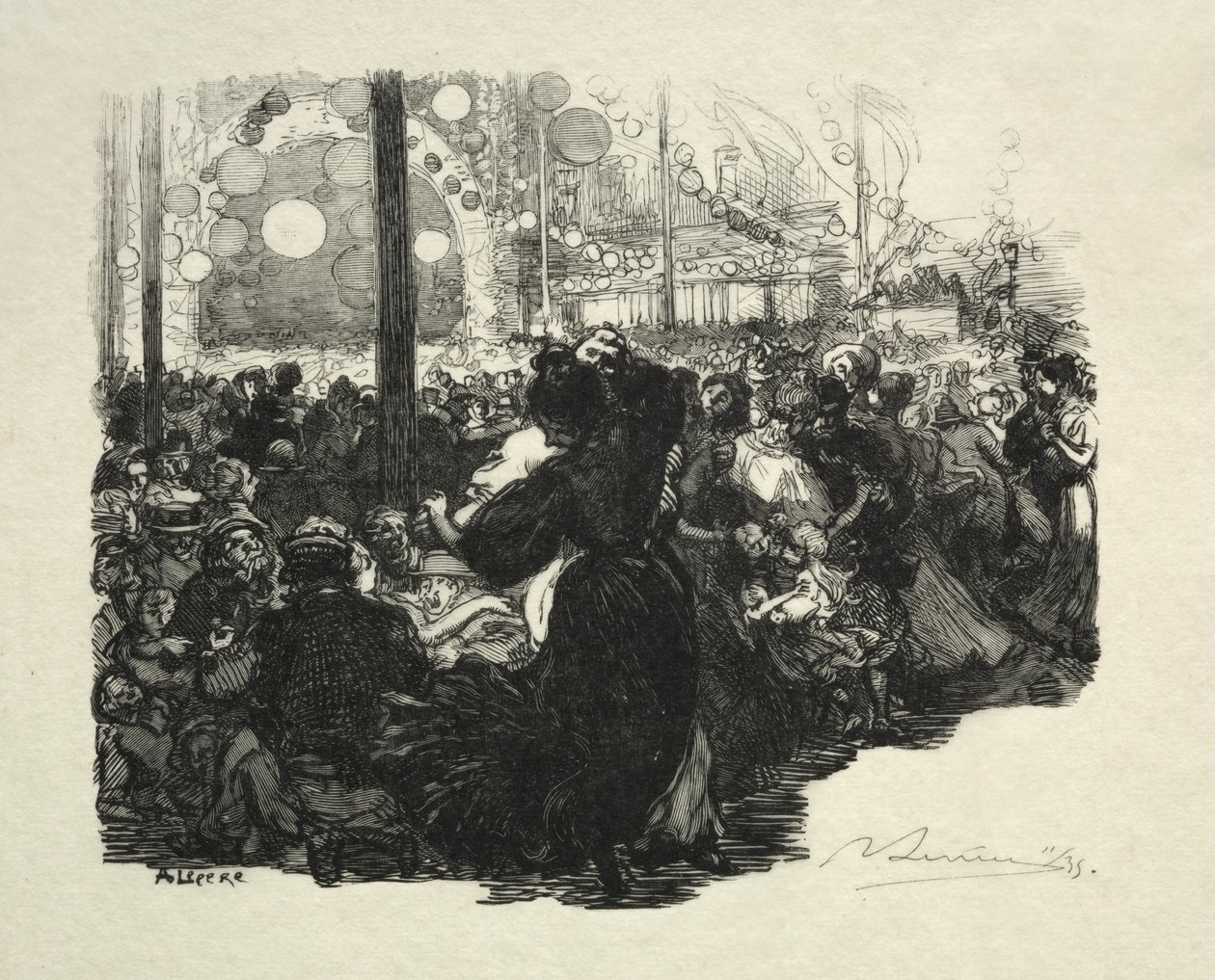14 de julio, Rue de Belleville, 10 horas de Auguste Louis Lepère