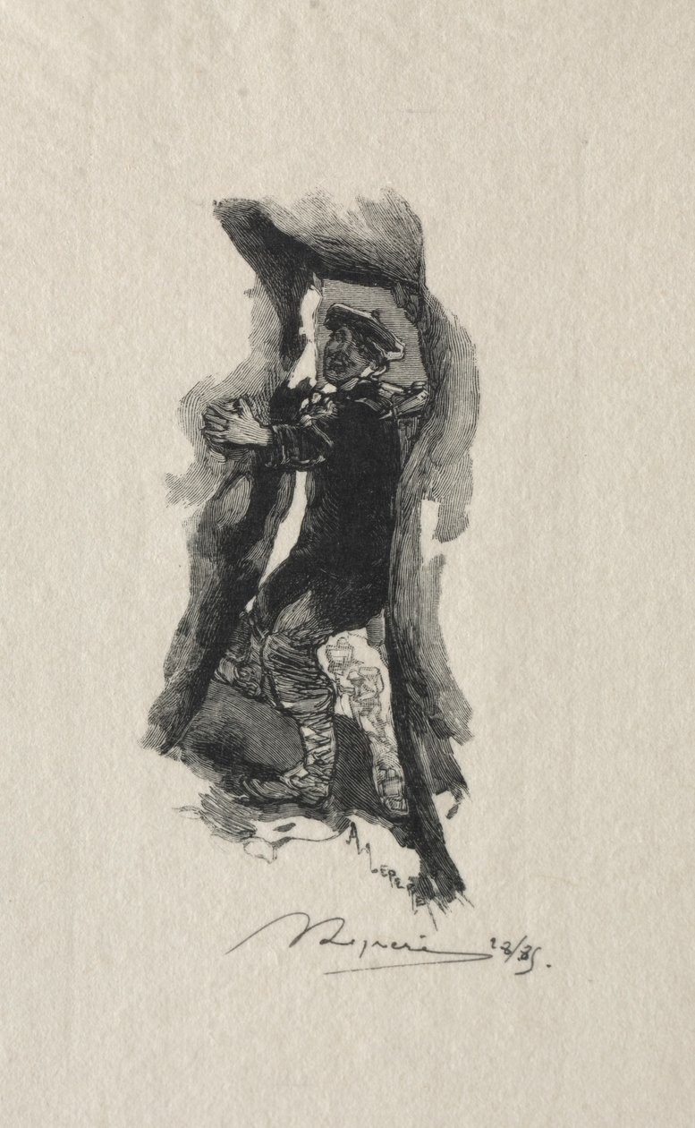 Au defile de Sept-Cavernes de Auguste Louis Lepère