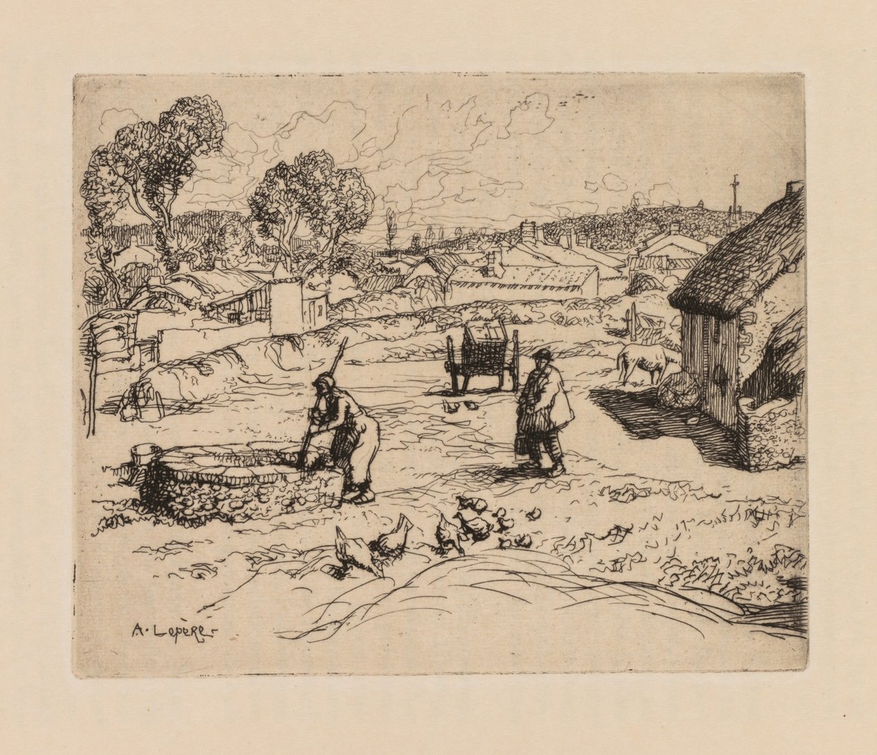 Auguste Lepère: La Masure Vendée de Auguste Louis Lepère