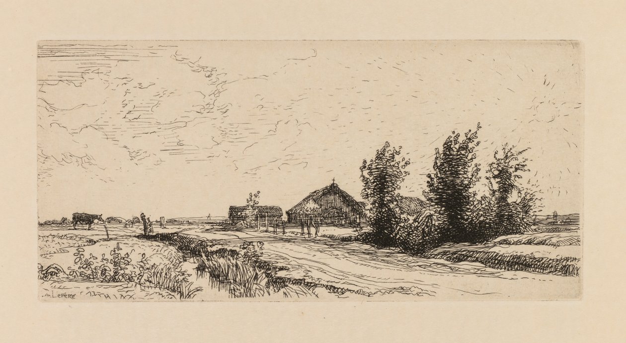 Auguste Lepère: El pastorcillo de vacas de Auguste Louis Lepère