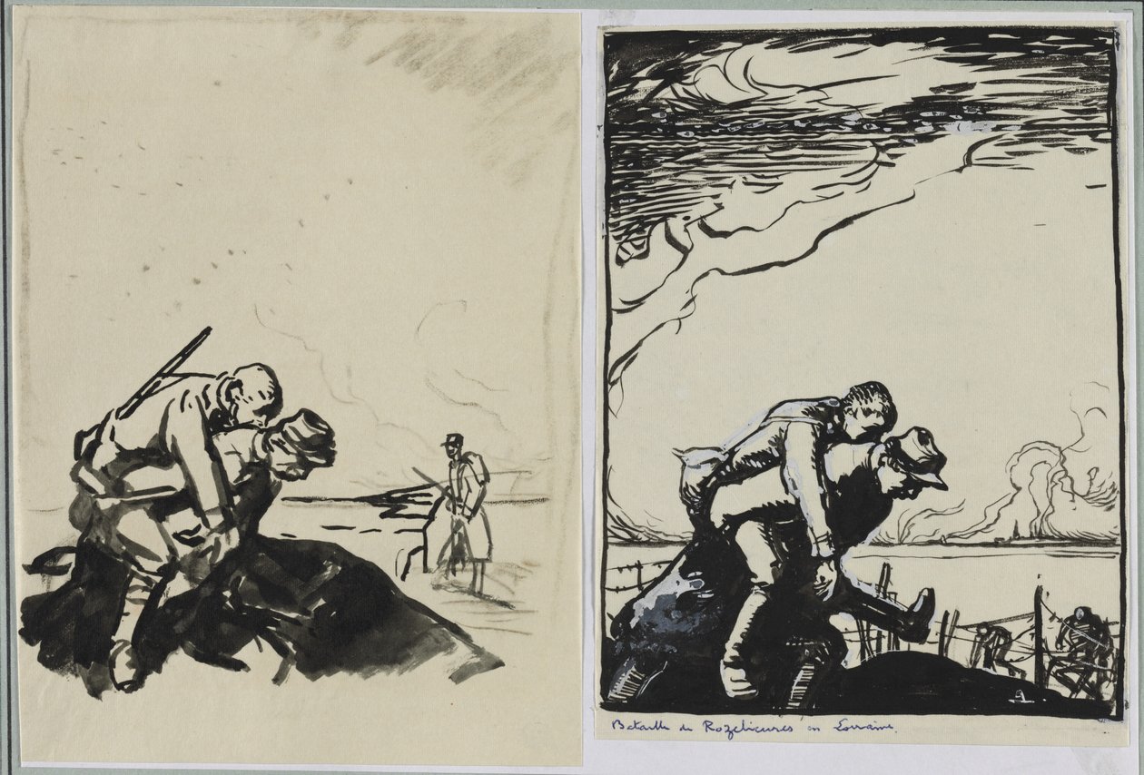 Batalla de Rozelieures en Lorena de Auguste Louis Lepère