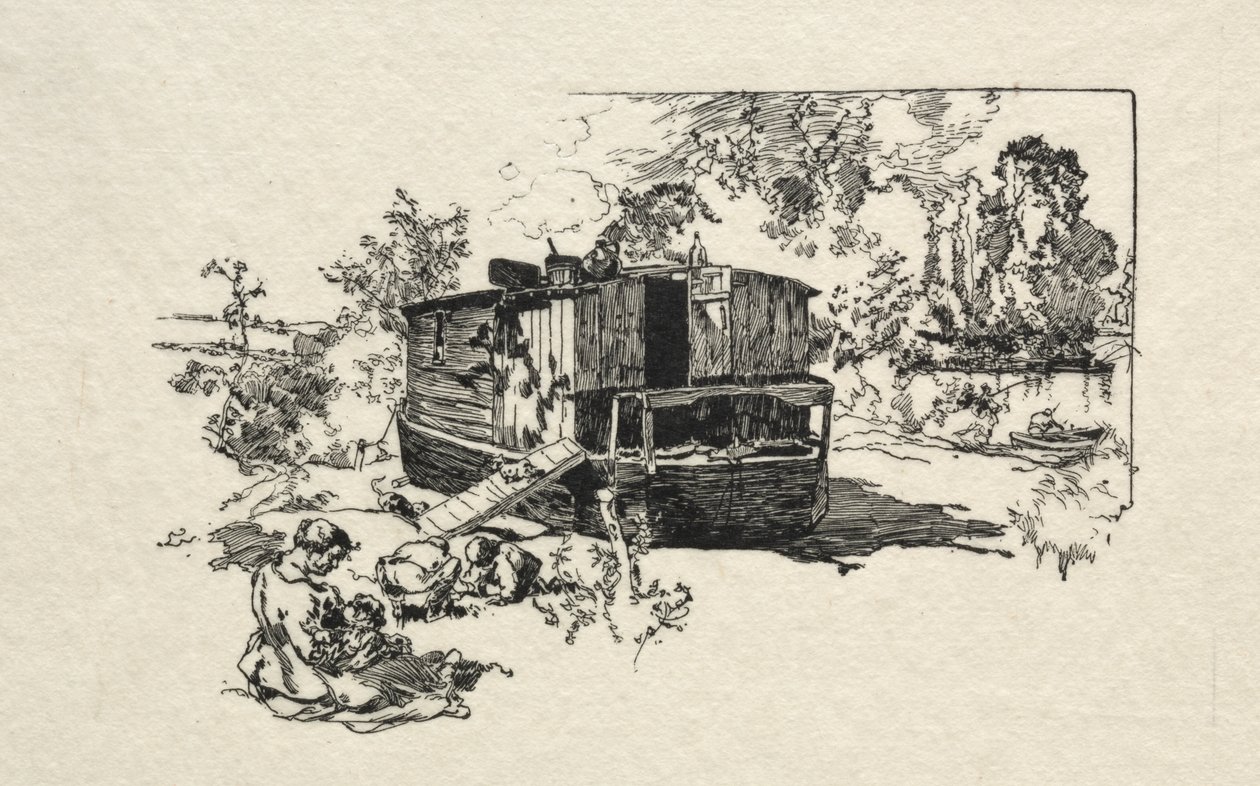 Barco vivienda de Auguste Louis Lepère