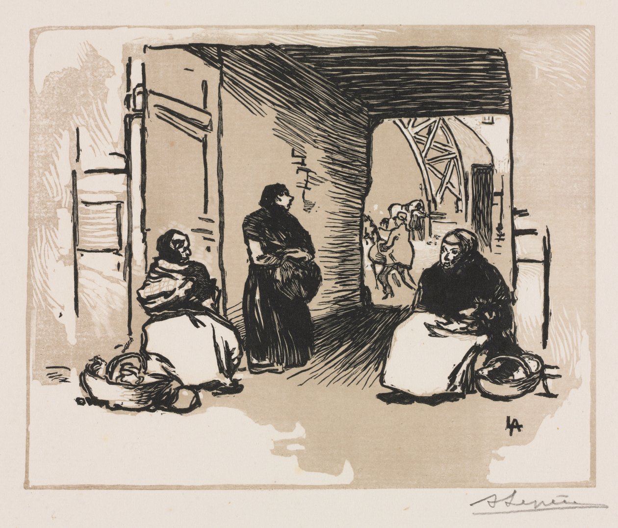 Vendedores de pan de Auguste Louis Lepère
