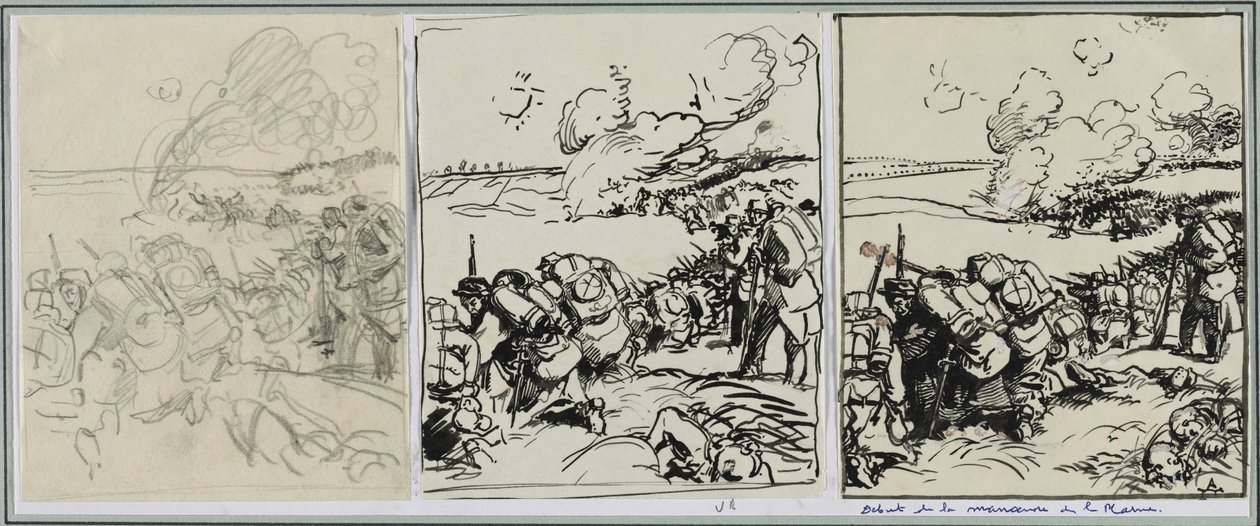 Dêbut de la manoeuvre de la Marne de Auguste Louis Lepère