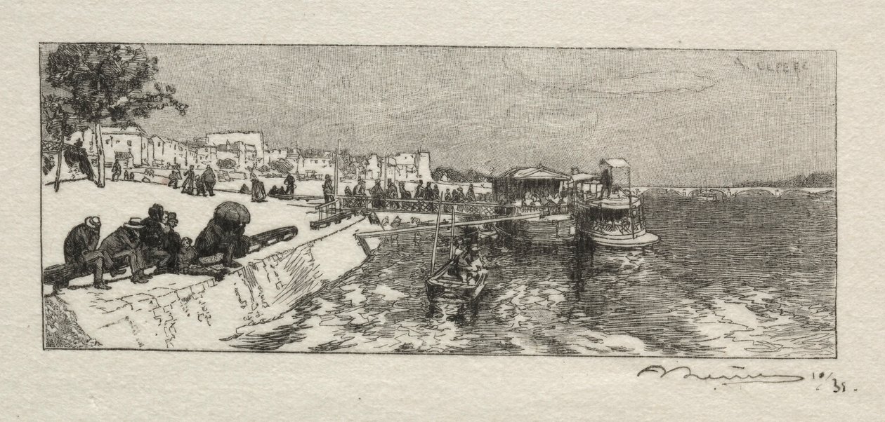 Embarcadero en Bercy de Auguste Louis Lepère