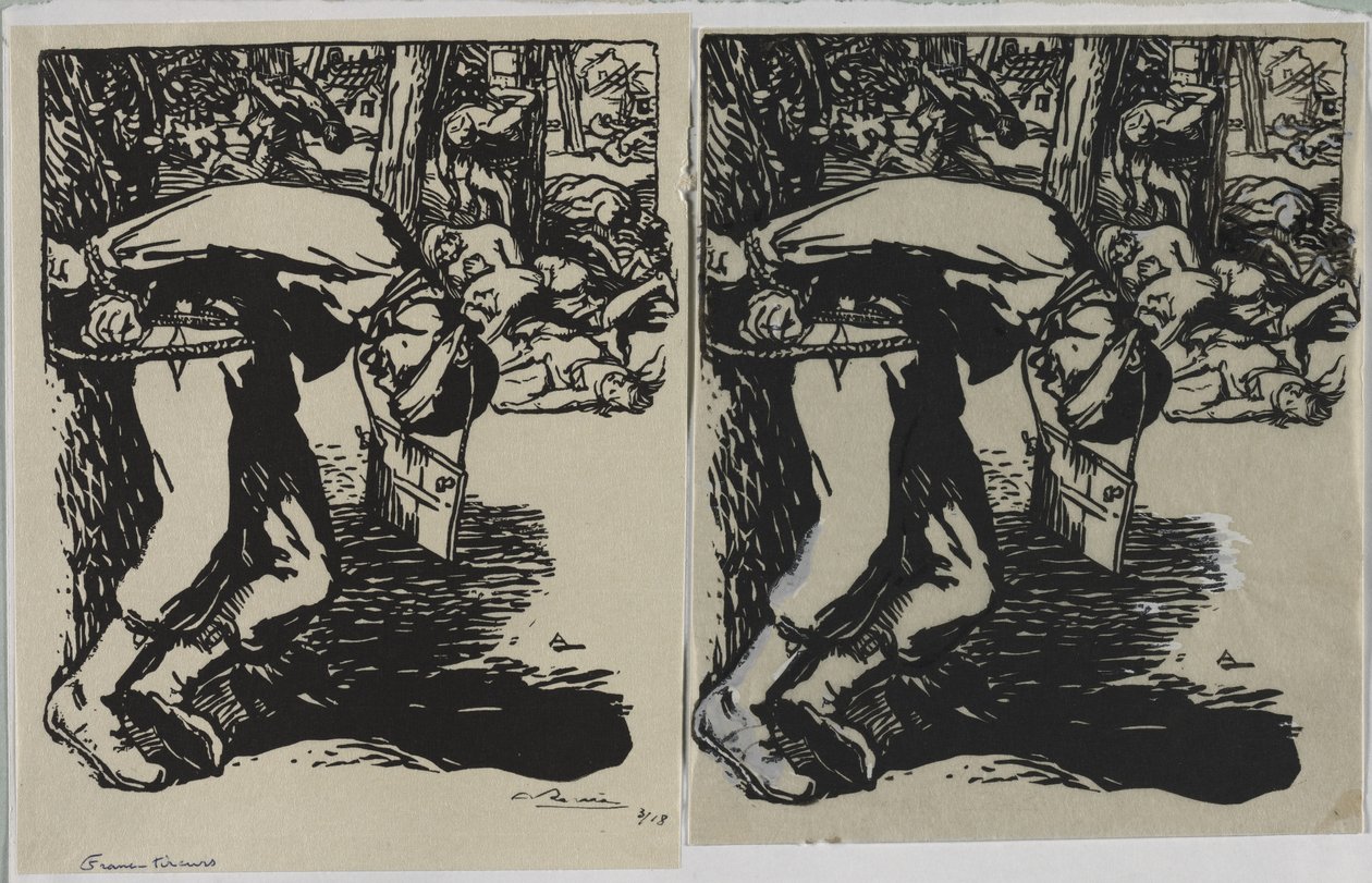 Francotiradores, 1914 de Auguste Louis Lepère