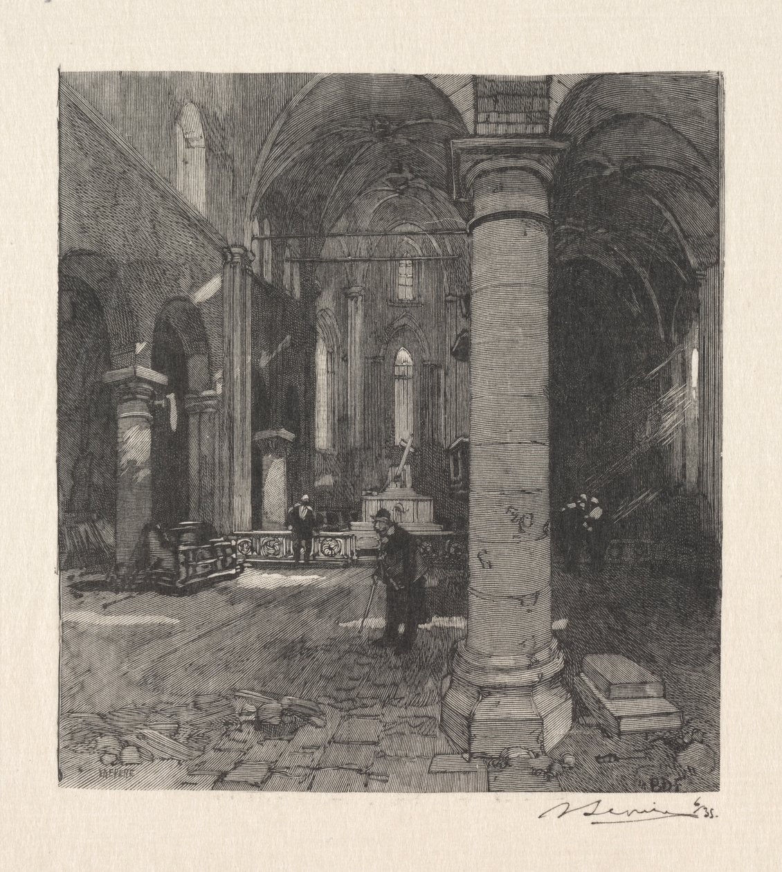 Interior de la Iglesia de Auguste Louis Lepère