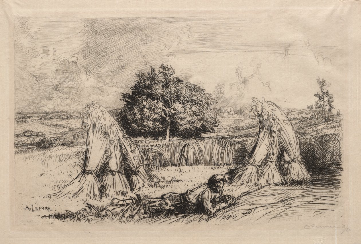 Manojos de centeno, Crèvecœur de Auguste Louis Lepère