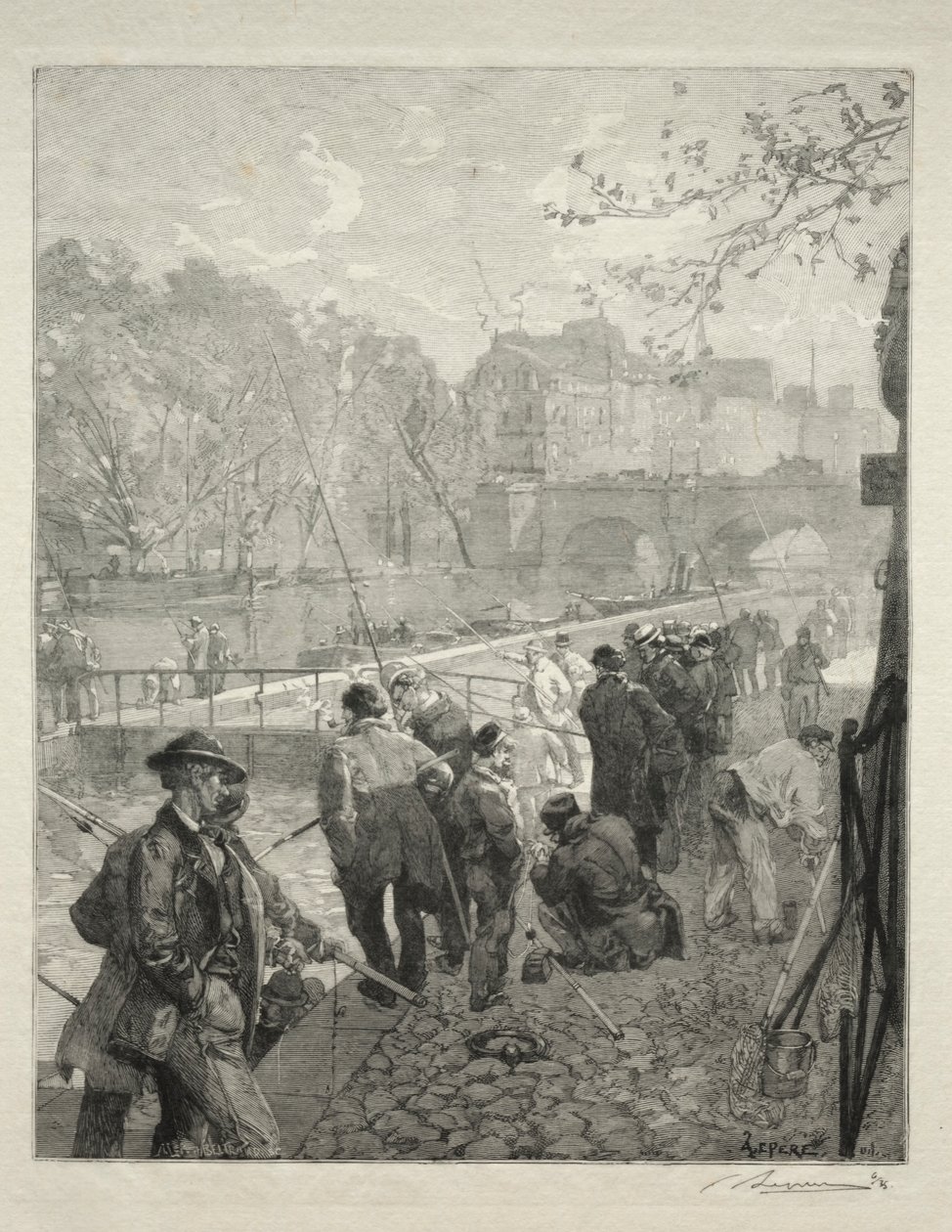 La esclusa de la Monnaie de Auguste Louis Lepère