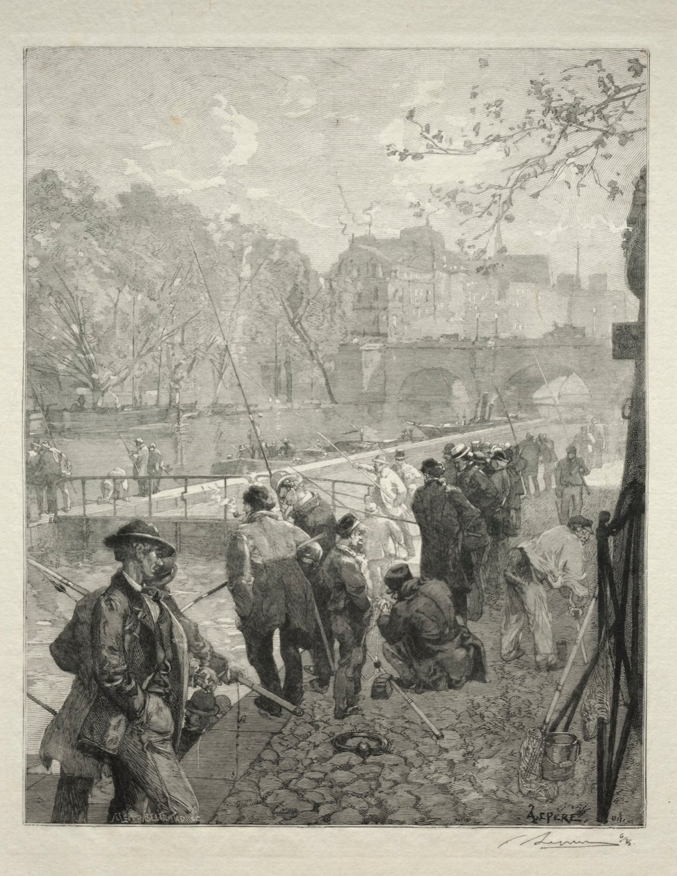 La esclusa de la Monnaie de Auguste Louis Lepère