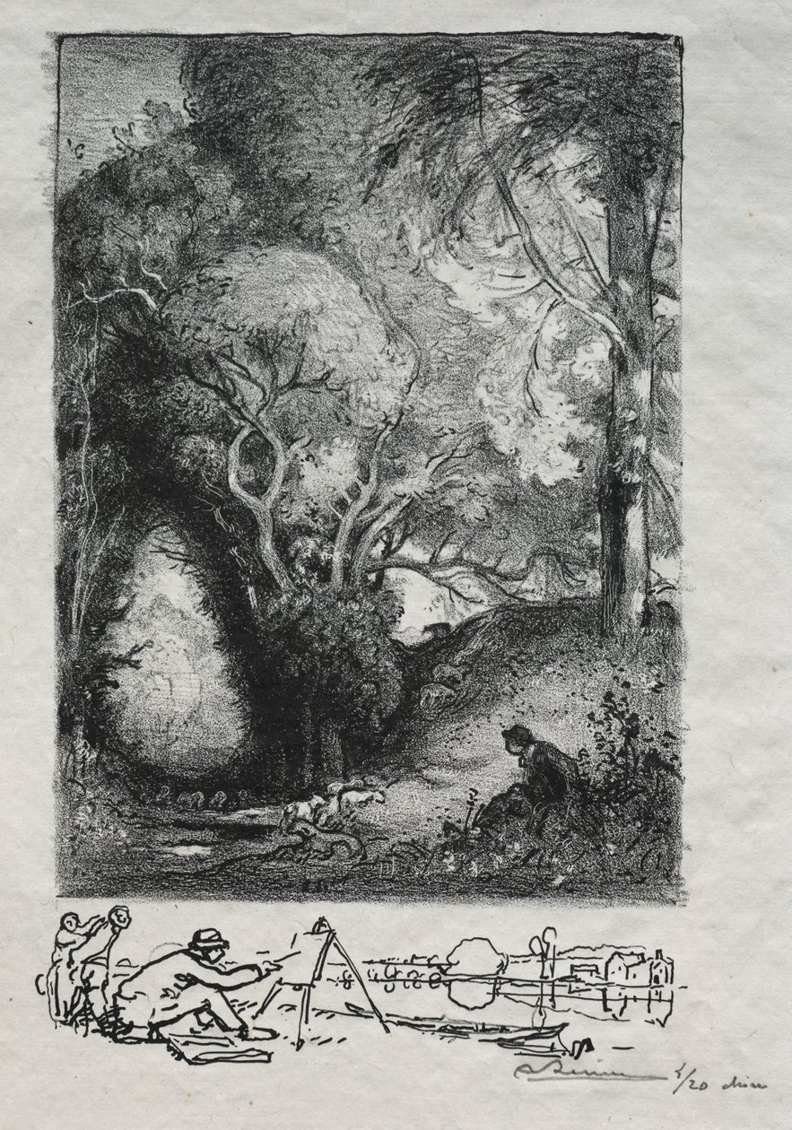 La Ravine en junio de Auguste Louis Lepère