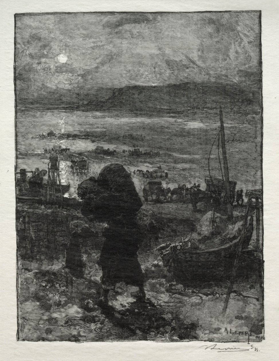 La Recolección de Arena de Auguste Louis Lepère