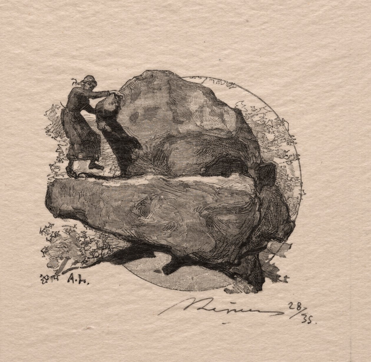 La roca que tiembla de Auguste Louis Lepère