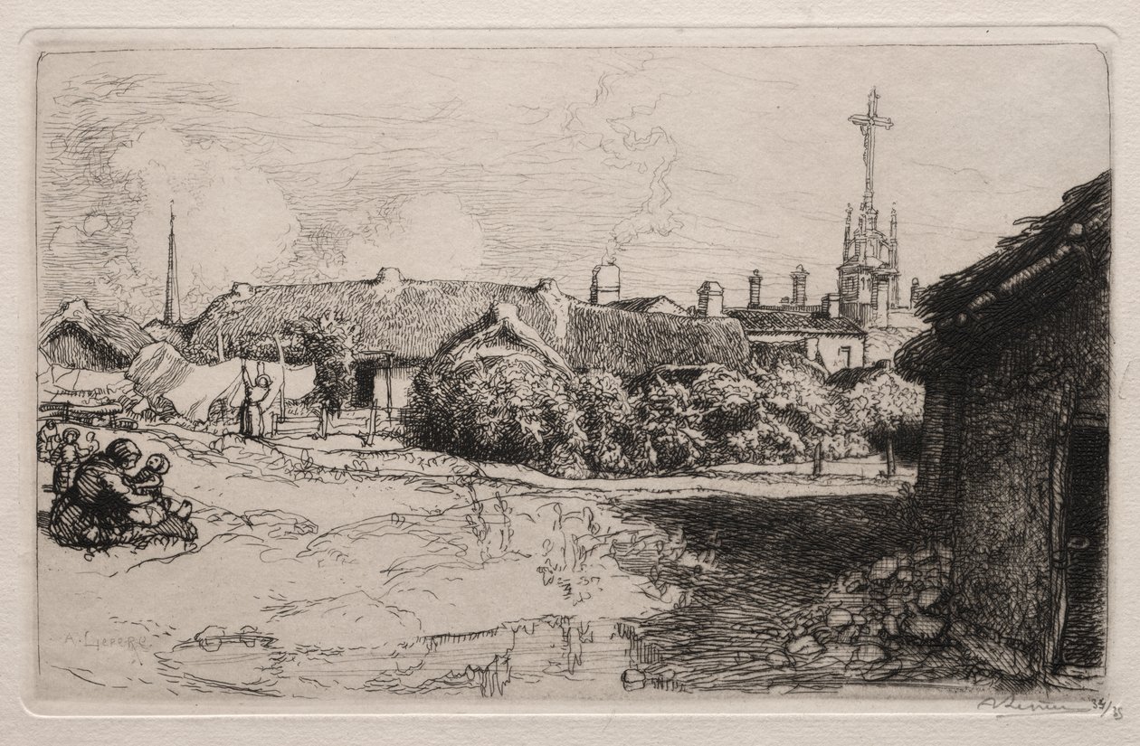 El Calvario, St. Jean-de-Mont de Auguste Louis Lepère