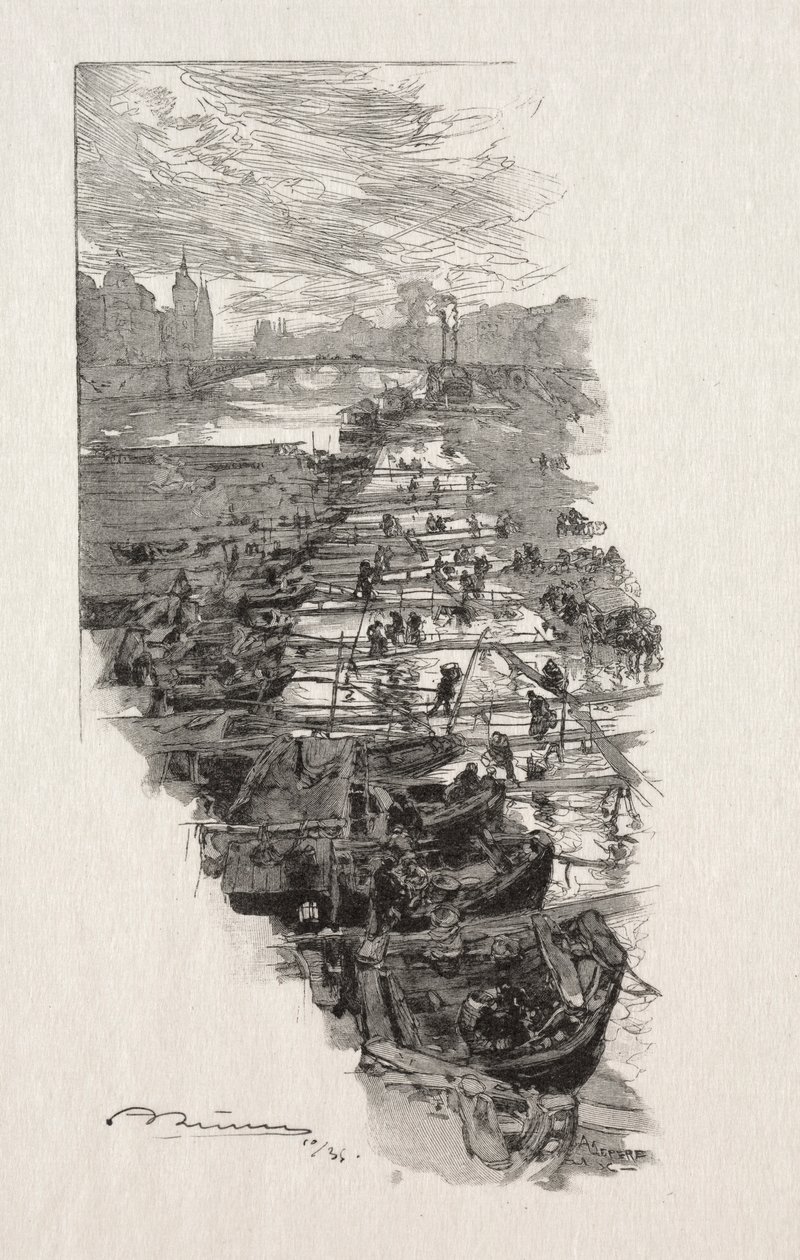 Le Marché aux Pommes de Auguste Louis Lepère