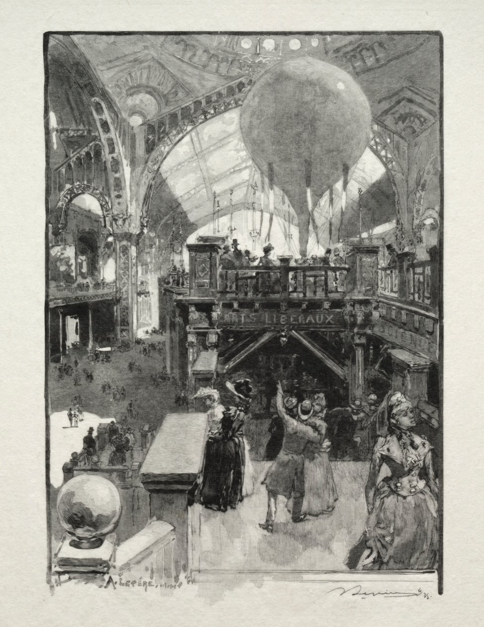 El Palacio de las Artes Liberales, Interior de Auguste Louis Lepère