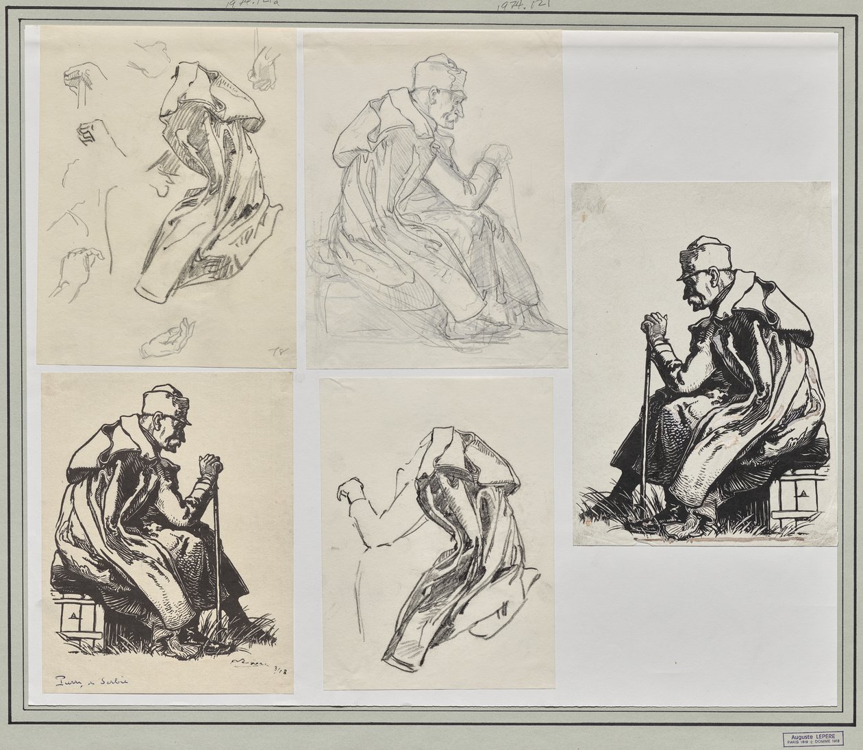 Le roi Pierre de Serbie de Auguste Louis Lepère