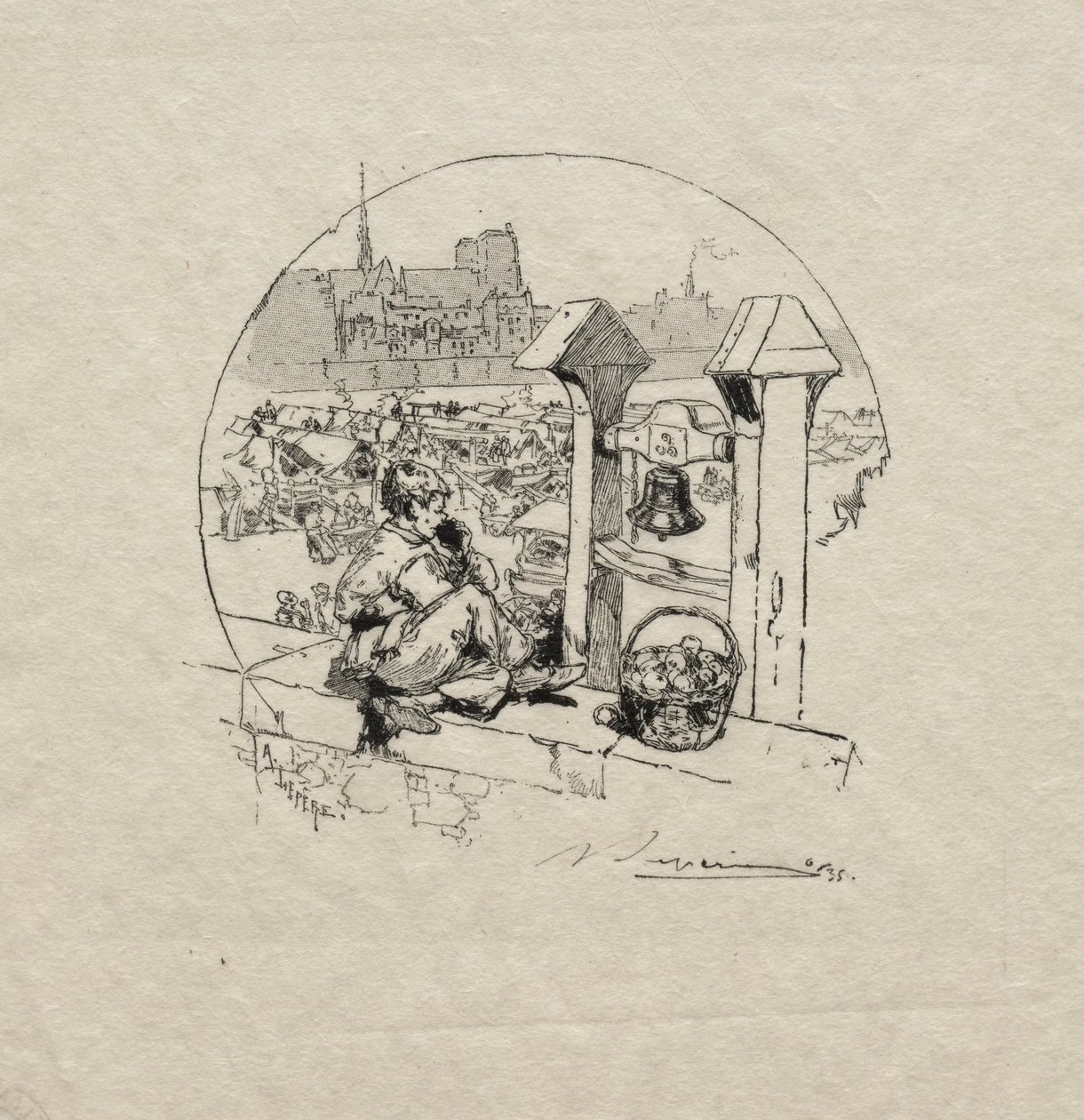 Marché aux Pommes, No. 2 de Auguste Louis Lepère
