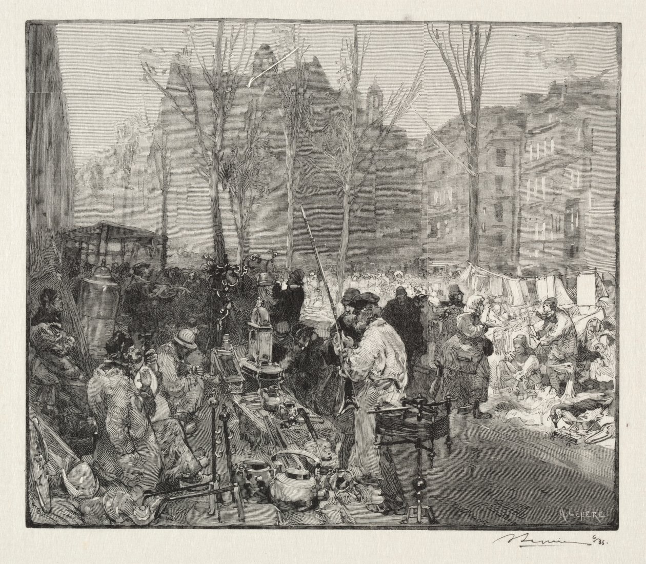Mercado de chatarra de Auguste Louis Lepère
