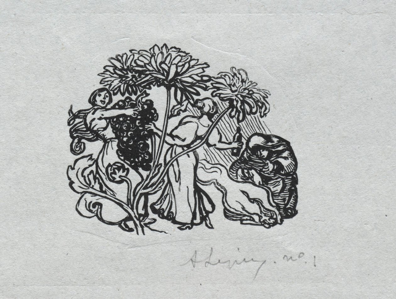 Almanaque de París, 1897: Colofón, Otoño, 1897 de Auguste Louis Lepère