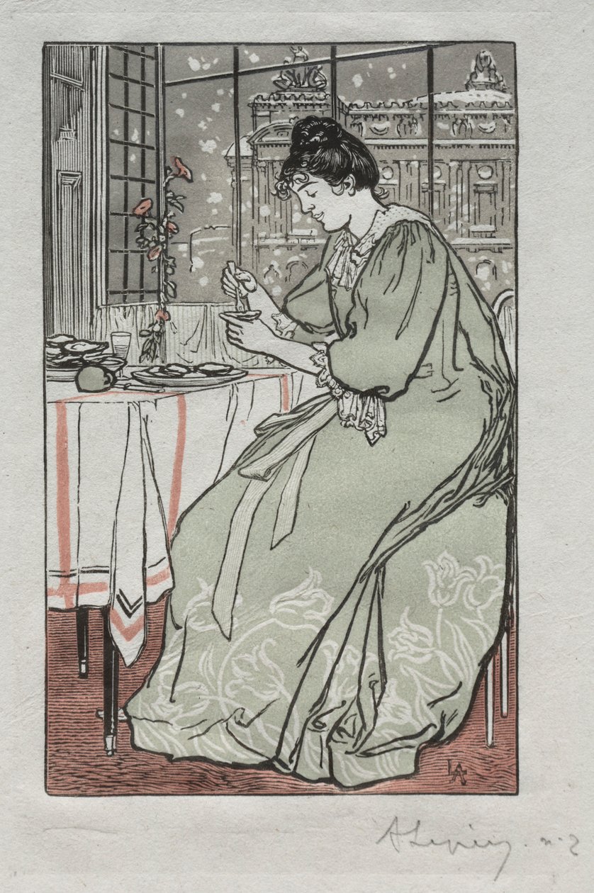Almanaque de París, 1897: Invierno, 1897 de Auguste Louis Lepère