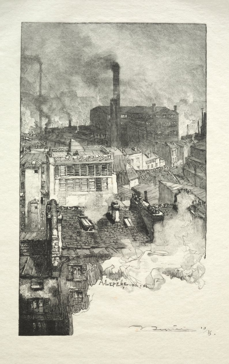 Barrio de los Gobelinos de Auguste Louis Lepère
