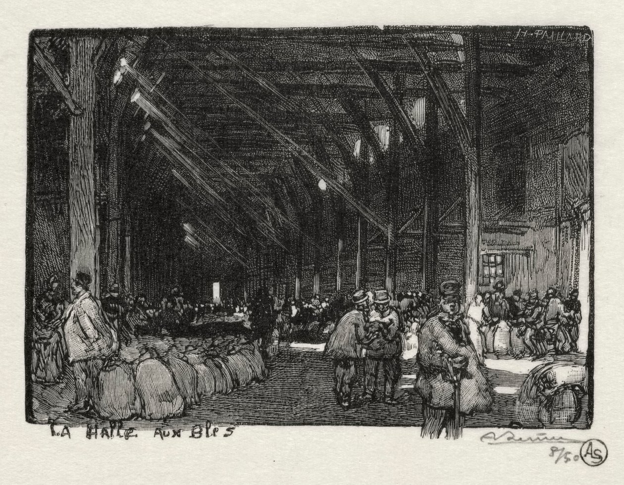 Rouen Ilustrado: La Halle aux Blés de Auguste Louis Lepère