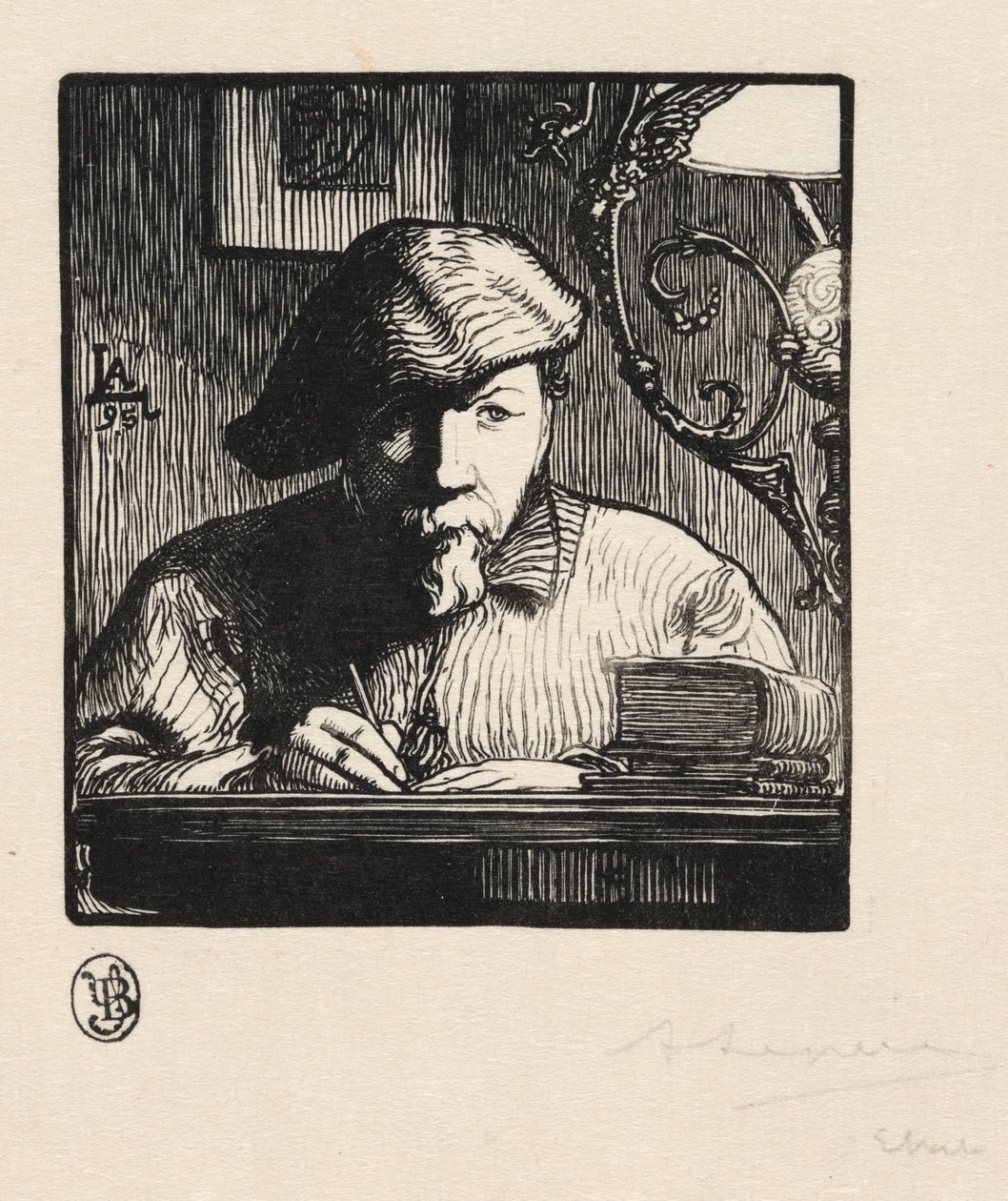 Autorretrato, 1895 de Auguste Louis Lepère
