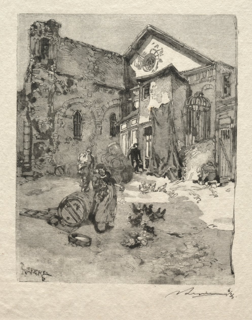 St. Julien le Pauvre: Le Portail de Auguste Louis Lepère