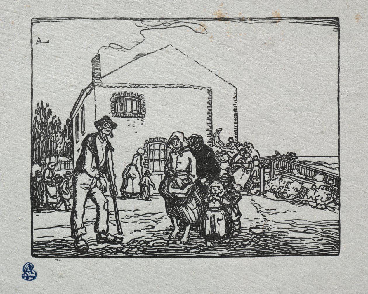 Los Mendigos en la Última Casa de Auguste Louis Lepère