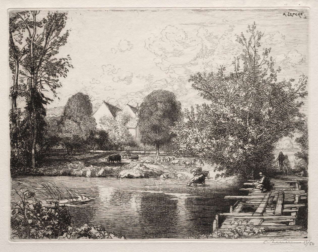 El viejo puente peatonal de Auguste Louis Lepère