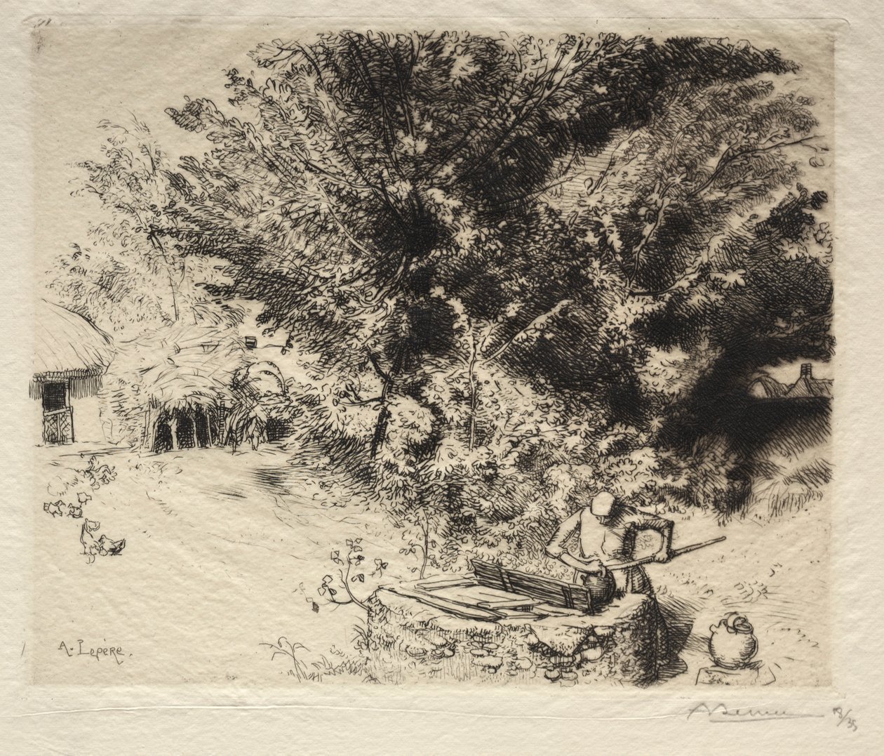 El pozo, 1911 de Auguste Louis Lepère