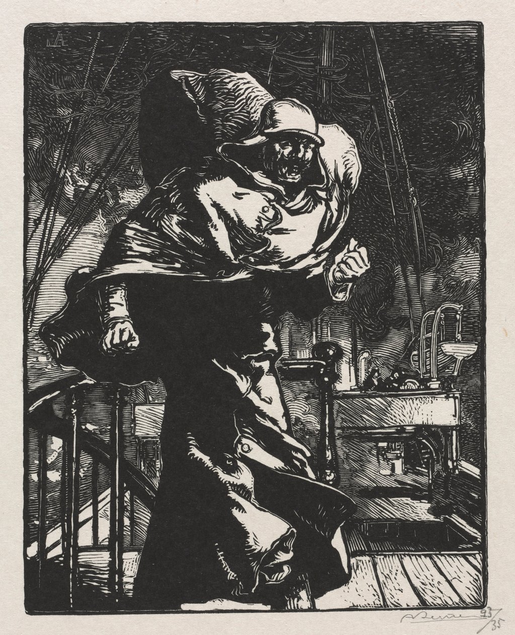La Guerra de 1914. Primera Serie. Emperador Guillermo enojado, 1915 de Auguste Louis Lepère